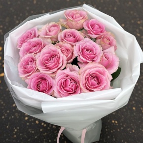 Букет из 15 пудровых роз (70 см) в Павловском Посаде