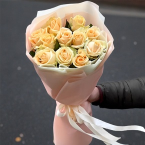 Букет из 11 роз Пич Аваланж (60 см) в Павловском Посаде