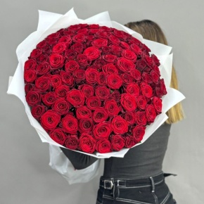 Букет 101 красная роза (60 см) в Павловском Посаде