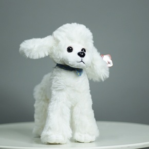 Плюшевый пудель белый (25 см) в Павловском Посаде