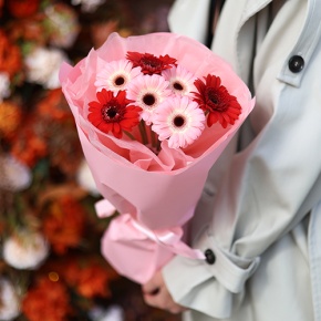 Букет "Ты + я" из гербер мини в Павловском Посаде