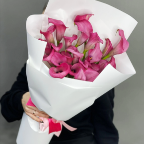 Монобукет из 21 каллы в Павловском Посаде