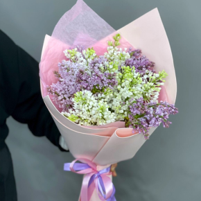 Букет из 11 веток сирени микс в Павловском Посаде
