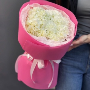 Букет "Гламур" из гортензии и диантусов в Павловском Посаде