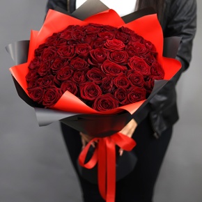 Букет из 51 красной розы (50 см) в Павловском Посаде