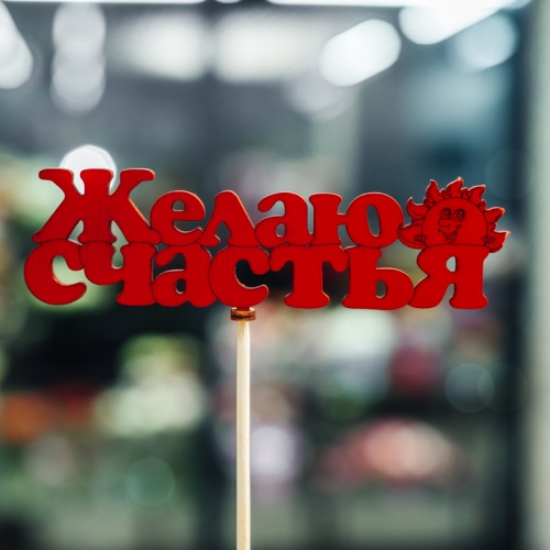 Топпер Желаю Счастья в Павловском Посаде