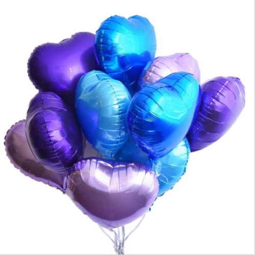 Сердце фиолетовое фольгированный шар с гелием (45 см) в Павловском Посаде