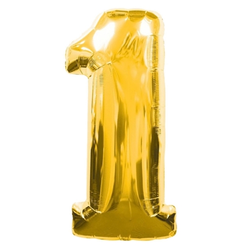 Шар гелиевый цифра 1 (40х102 см) в Павловском Посаде