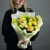 Букет "Мимозка" из нарциссов, диантусов и мимозы в Павловском Посаде
