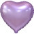 Сердце сиреневое фольгированный шар с гелием (45 см) в Павловском Посаде