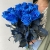 15 синих LUX роз Эквадор (70 см) в Павловском Посаде