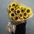 Букет "Месседж" с подсолнухами и эвкалиптом в Павловском Посаде
