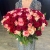 Букет 151 роза красный микс (50 см) в Павловском Посаде